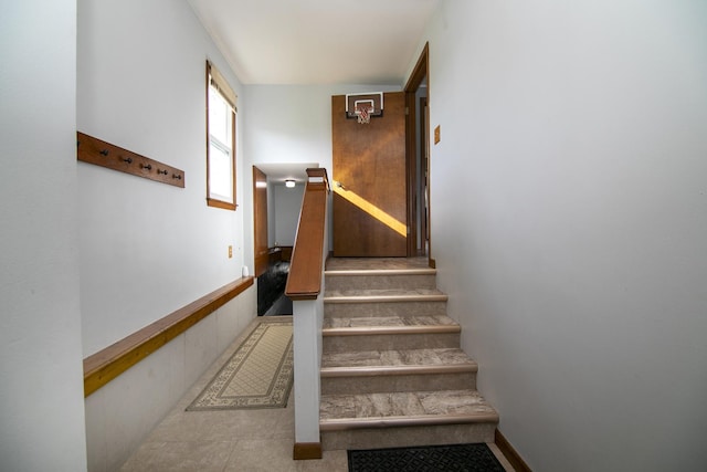 view of staircase