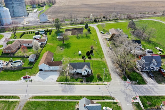 bird's eye view with a residential view