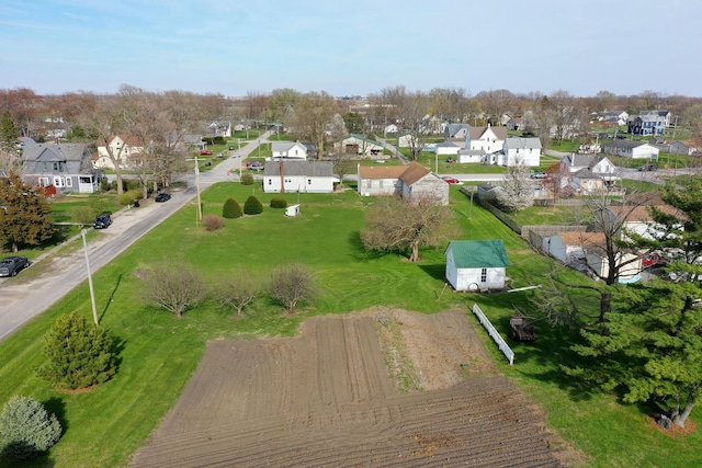 drone / aerial view with a residential view