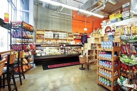 view of storage area