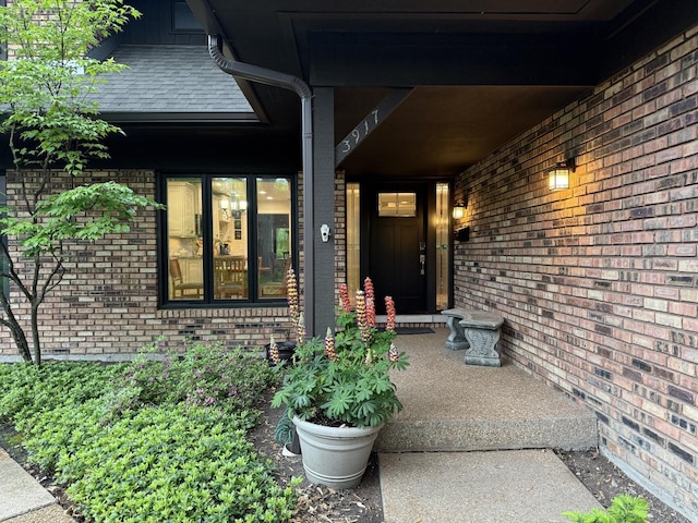 3917 Mission Hills Rd Unit 0, Northbrook, IL 60062 - doorway to property with brick siding and a porch
