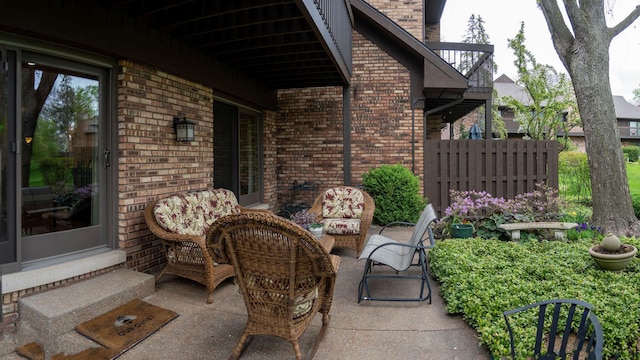 view of patio / terrace with entry steps