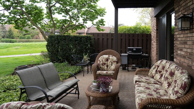 3917 Mission Hills Rd Unit 0, Northbrook, IL 60062 - view of patio / terrace with area for grilling and outdoor lounge area