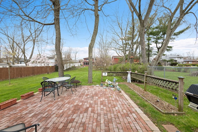 18524 Center Ave, Homewood, IL 60430 - view of patio / terrace featuring outdoor dining area and a fenced backyard