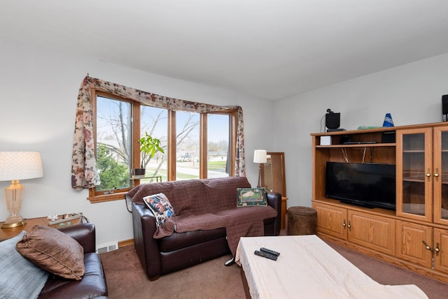 8509 Hemlock St, Orland Park, IL 60462 - living room with visible vents and carpet flooring