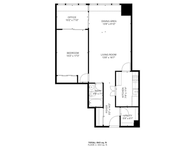175 E Delaware Pl Unit 5803, Chicago, IL 60611 - floor plan