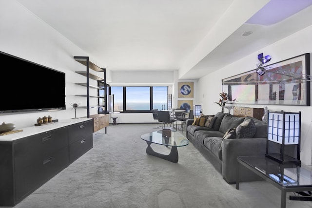 175 E Delaware Pl Unit 5803, Chicago, IL 60611 - living room featuring carpet floors