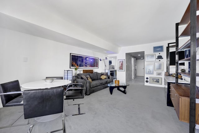 175 E Delaware Pl Unit 5803, Chicago, IL 60611 - living area featuring light colored carpet