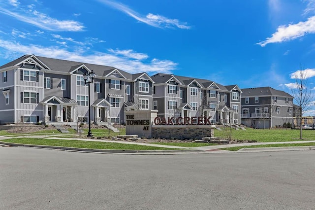 view of front of property with a residential view