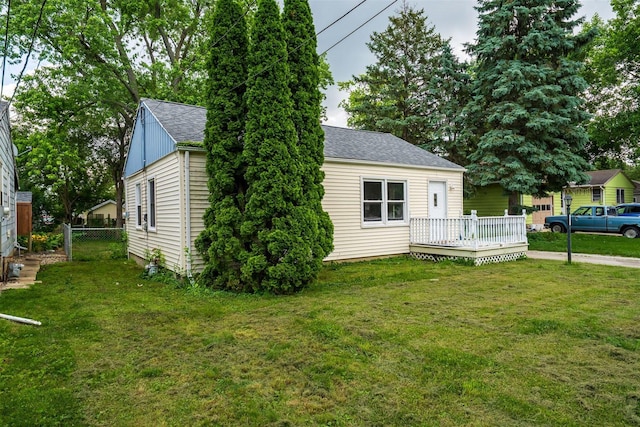 212 Keiser Ave, Normal, IL 61761 - view of front of home featuring a deck and a shingled roof