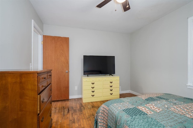 212 Keiser Ave, Normal, IL 61761 - bedroom with hardwood / wood-style flooring and ceiling fan