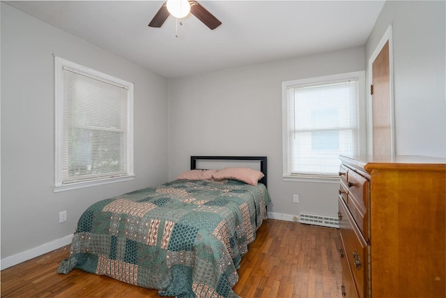 212 Keiser Ave, Normal, IL 61761 - bedroom featuring hardwood / wood-style floors and a ceiling fan
