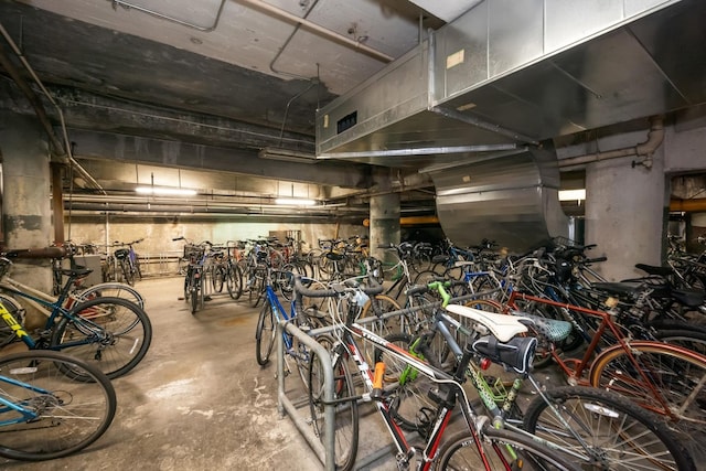 miscellaneous room with concrete floors