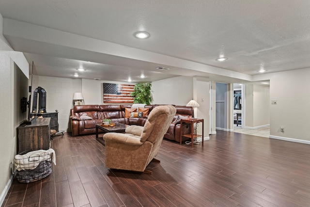 1407 Centennial Dr, Champaign, IL 61821 - living area with wood finished floors and recessed lighting