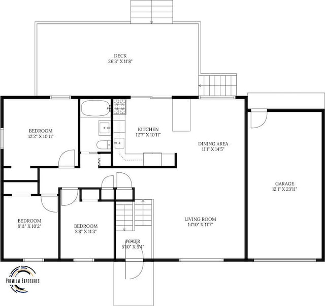 1407 Centennial Dr, Champaign, IL 61821 - view of property floor plan