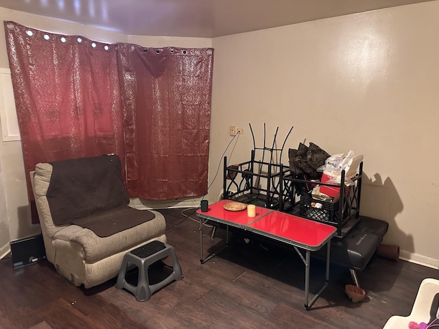 1842 S Drake Ave, Chicago, IL 60623 - sitting room featuring baseboards and wood finished floors