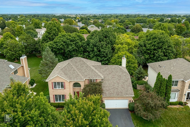 birds eye view of property