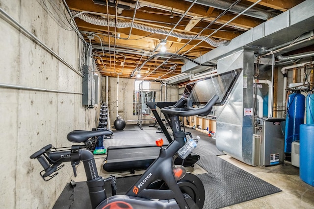 8001 William Dr, Willowbrook, IL 60527 - workout area featuring heating unit