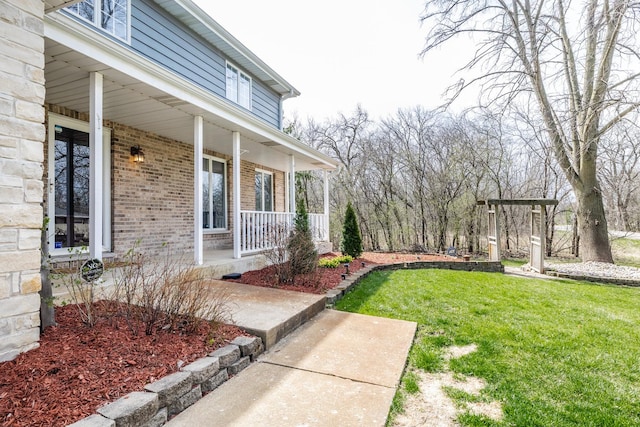 8001 William Dr, Willowbrook, IL 60527 - view of yard with covered porch