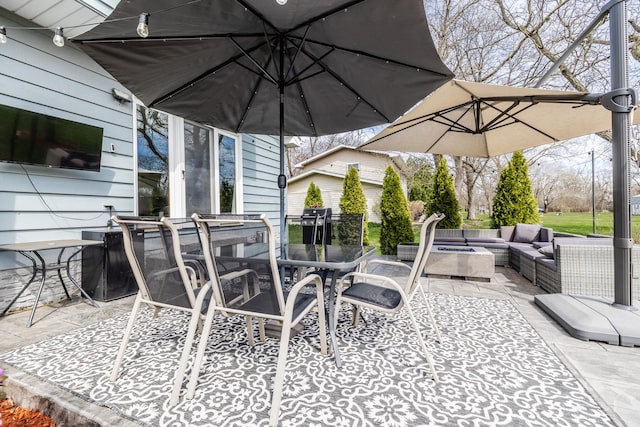 8001 William Dr, Willowbrook, IL 60527 - view of patio / terrace with outdoor dining space and an outdoor hangout area