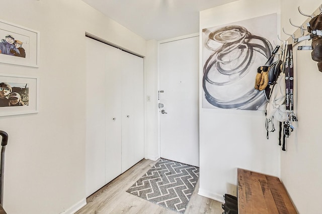 interior space with light wood-style flooring