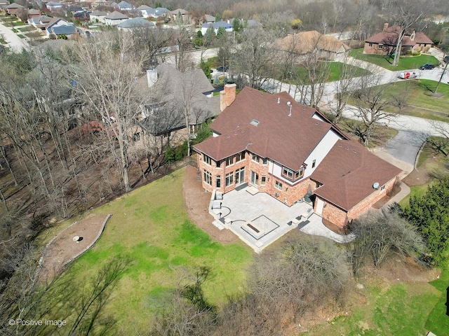 14320 Claridge Ct, Orland Park, IL 60462 - drone / aerial view with a residential view