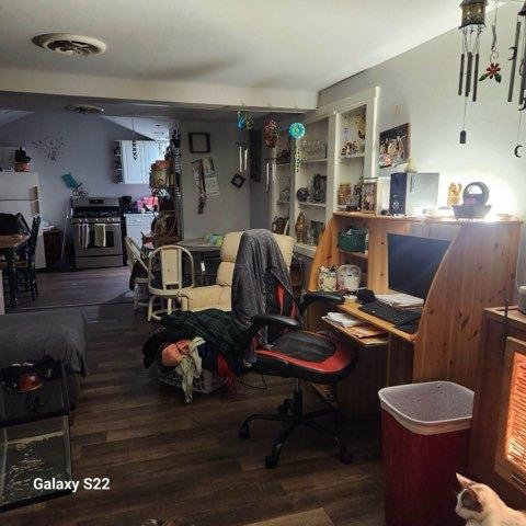 327 W Division, Amboy, IL 61310 - home office featuring wood finished floors and visible vents