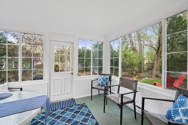 view of sunroom / solarium