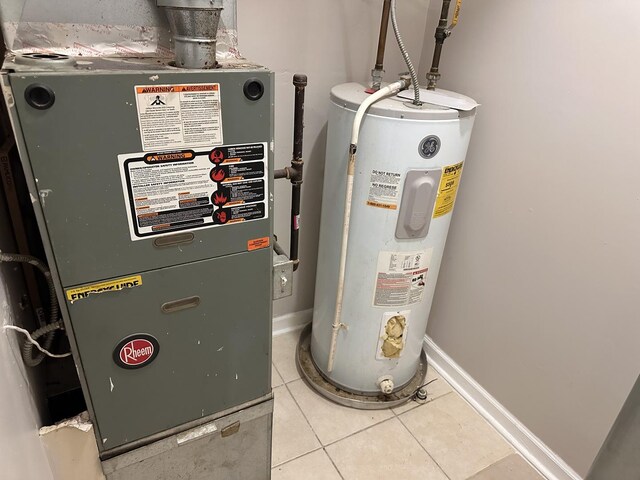 4107 W 16th St, Chicago, IL 60623 - utilities featuring electric water heater and heating unit