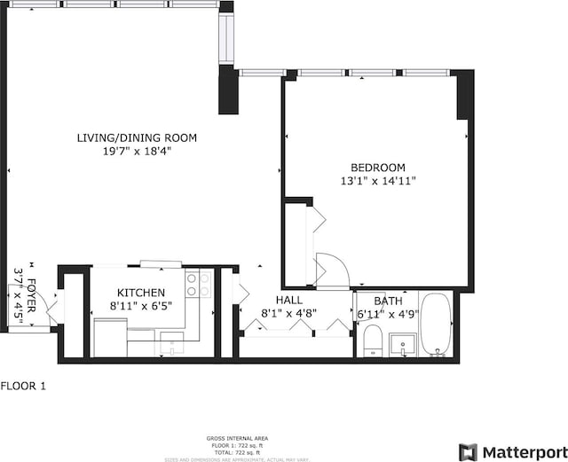 33 E Cedar St Unit 3H, Chicago, IL 60611 - view of room layout