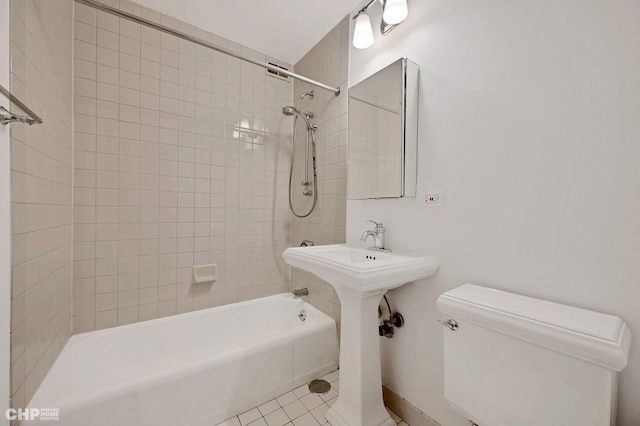 33 E Cedar St Unit 3H, Chicago, IL 60611 - bathroom with shower / bathtub combination and tile patterned floors
