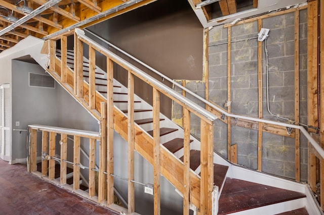 view of stairs