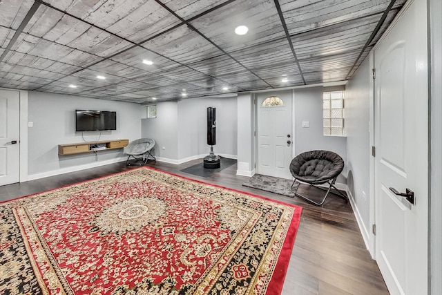 5801 N Drake Ave, Chicago, IL 60659 - interior space with baseboards, recessed lighting, and wood finished floors