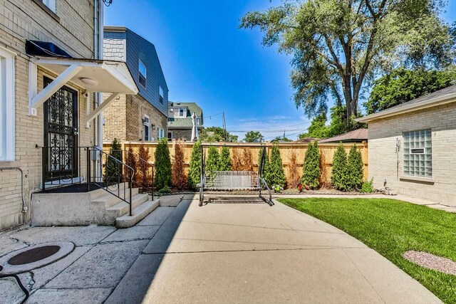 5801 N Drake Ave, Chicago, IL 60659 - view of patio / terrace featuring fence
