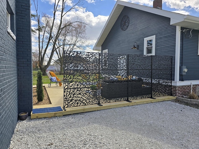 601 Powell St, Streator, IL 61364 - view of gate with a wooden deck