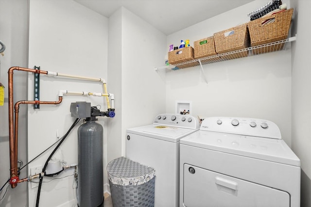 2834 Ketchum Ct, Yorkville, IL 60560 - washroom featuring laundry area and washing machine and clothes dryer