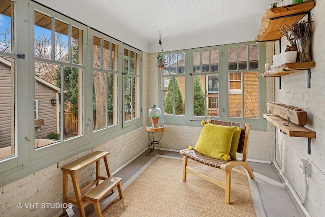 view of sunroom / solarium