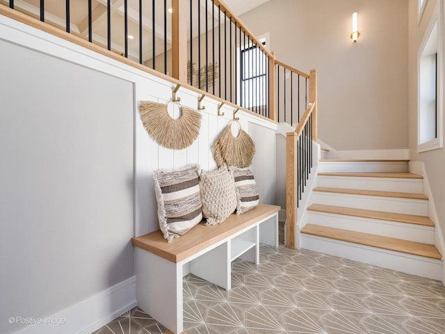 mudroom with plenty of natural light