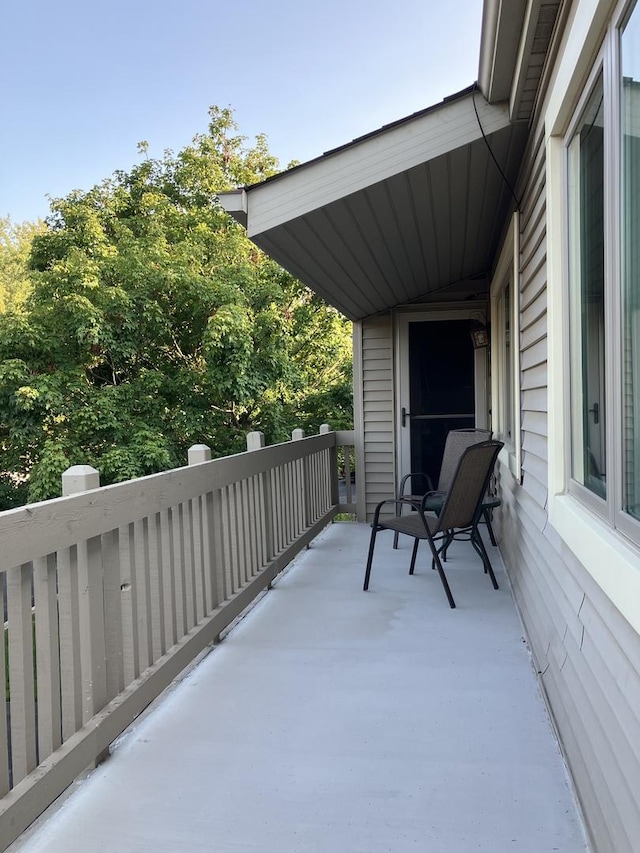 view of balcony
