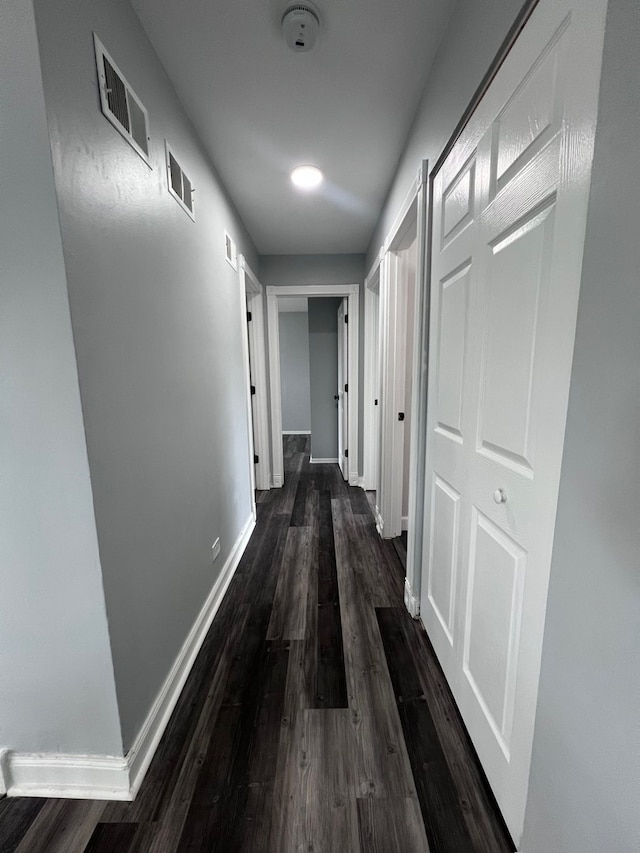 1170 Singleton Dr, Roselle, IL 60172 - corridor featuring dark wood-style flooring and baseboards