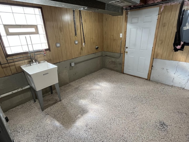 view of basement