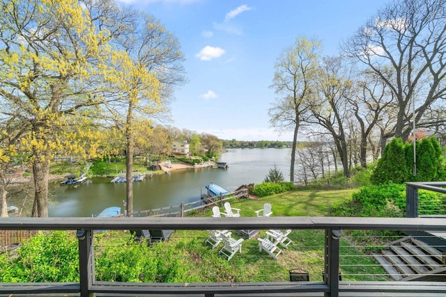 209 Oak Cv, Lake Holiday, IL 60552 - property view of water featuring a boat dock