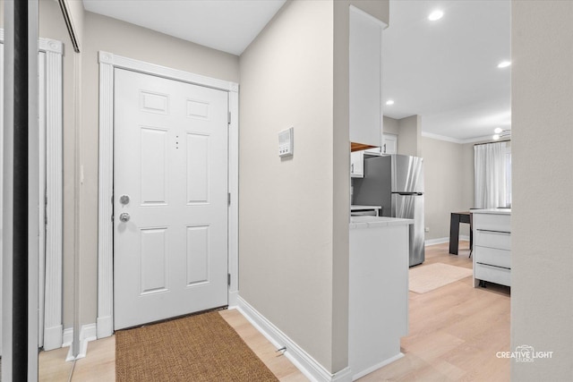 4425 Blackhawk Ln Unit 201, Lisle, IL 60532 - foyer entrance with light wood finished floors and recessed lighting