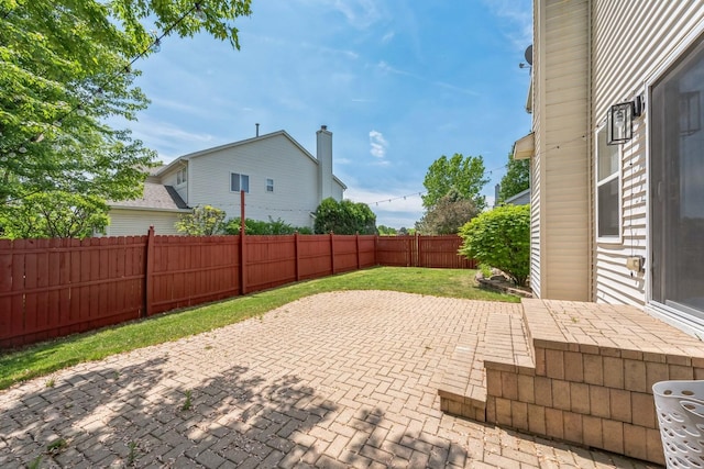 2704 Flagstone Cir, Naperville, IL 60564 - view of patio with a fenced backyard