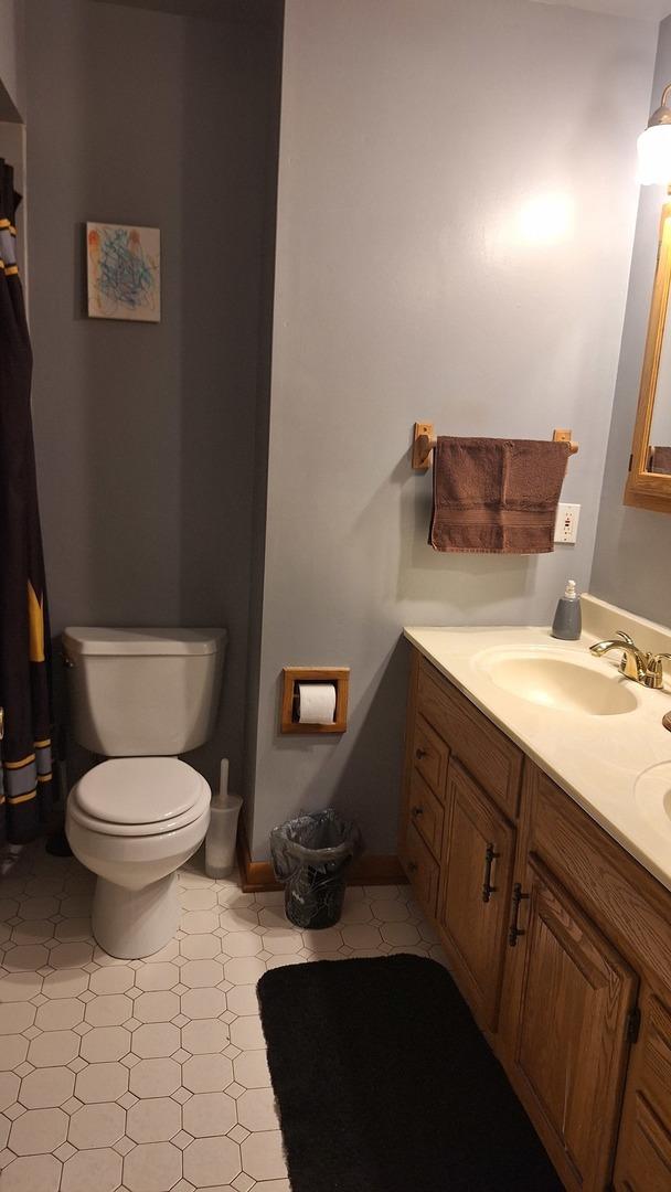 1344 Jeffery Dr, Homewood, IL 60430 - bathroom with toilet and vanity