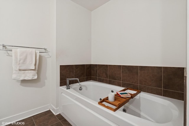 505 N Mcclurg Ct Unit 1801, Chicago, IL 60611 - full bath with baseboards, a garden tub, and tile patterned flooring