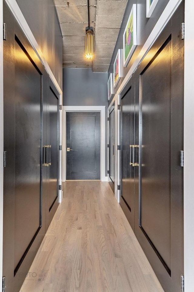 1070 W 15th St Unit 302, Chicago, IL 60608 - corridor featuring wood finished floors and elevator
