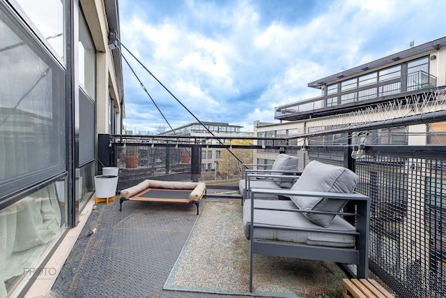 1070 W 15th St Unit 302, Chicago, IL 60608 - view of patio / terrace with a balcony