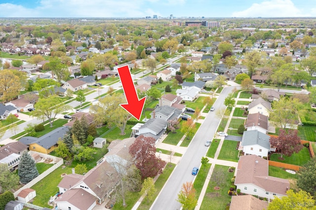 view of property location featuring nearby suburban area