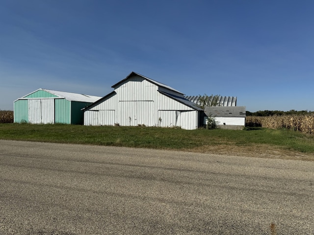 view of pole building